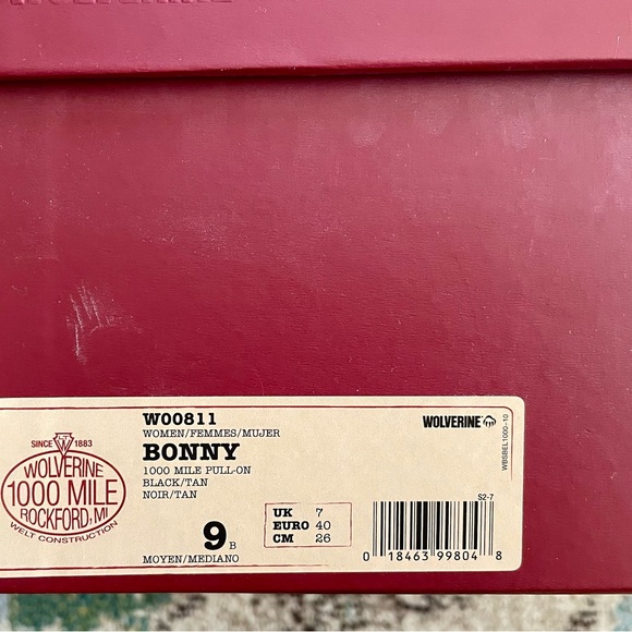 Wolverine Tan and Black Ankle Boots - Picture 6 of 6